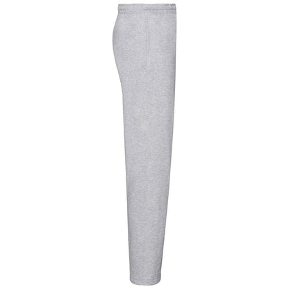 Heather Grey - Side - Fruit of the Loom Mens Classic 80-20 Jogging Bottoms