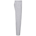 Heather Grey - Side - Fruit of the Loom Mens Classic 80-20 Jogging Bottoms