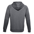 Light Grey Heather-Onyx White - Back - Under Armour Mens Rival Fleece Full Zip Hoodie