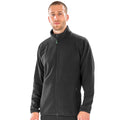 Black - Back - Result Genuine Recycled Mens Polarthermic Fleece Jacket