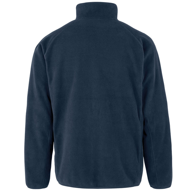 Navy - Back - Result Genuine Recycled Mens Polarthermic Fleece Jacket