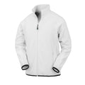 White - Front - Result Genuine Recycled Mens Polarthermic Fleece Jacket