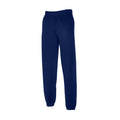 Navy - Side - Fruit Of The Loom Mens Classic 80-20 Jogging Bottoms