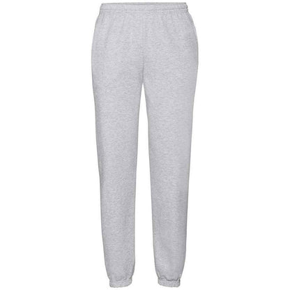Heather Grey - Front - Fruit Of The Loom Mens Classic 80-20 Jogging Bottoms