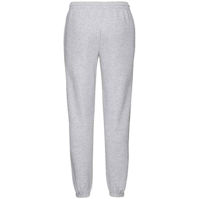 Heather Grey - Back - Fruit Of The Loom Mens Classic 80-20 Jogging Bottoms