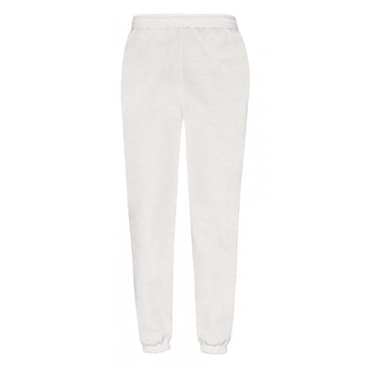 White - Front - Fruit Of The Loom Mens Classic 80-20 Jogging Bottoms