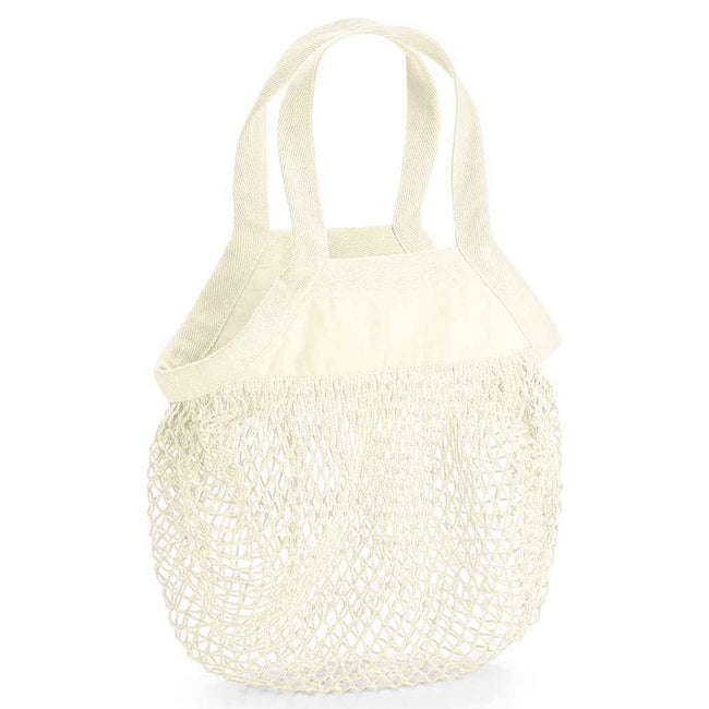 Natural - Front - Westford Mill Mini Mesh Organic Cotton Grocery Bag