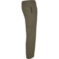Olive - Side - Build Your Brand Unisex Adult Basic Jogging Bottoms