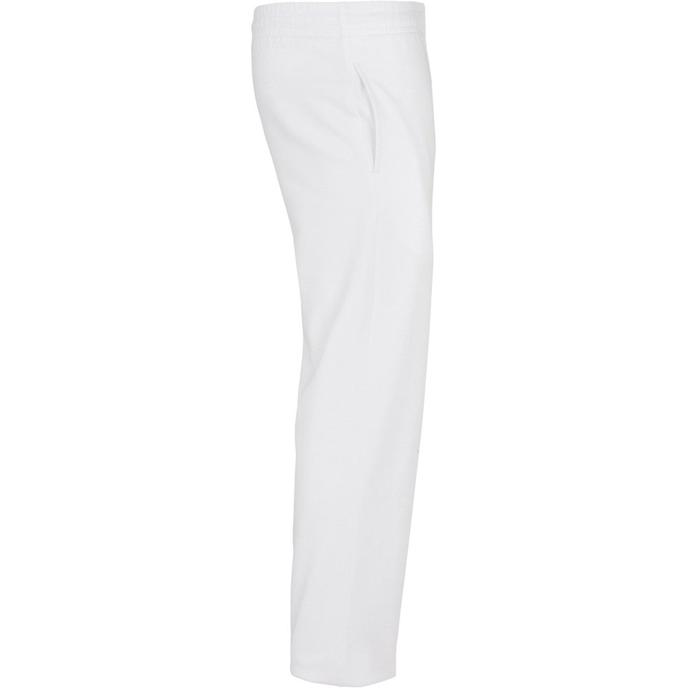 White - Side - Build Your Brand Unisex Adult Basic Jogging Bottoms