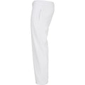 White - Lifestyle - Build Your Brand Unisex Adult Basic Jogging Bottoms