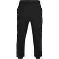 Black - Front - Build Your Brand Unisex Adult Basic Jogging Bottoms