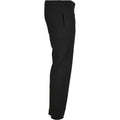 Black - Side - Build Your Brand Unisex Adult Basic Jogging Bottoms