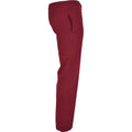 Burgundy - Side - Build Your Brand Unisex Adult Basic Jogging Bottoms