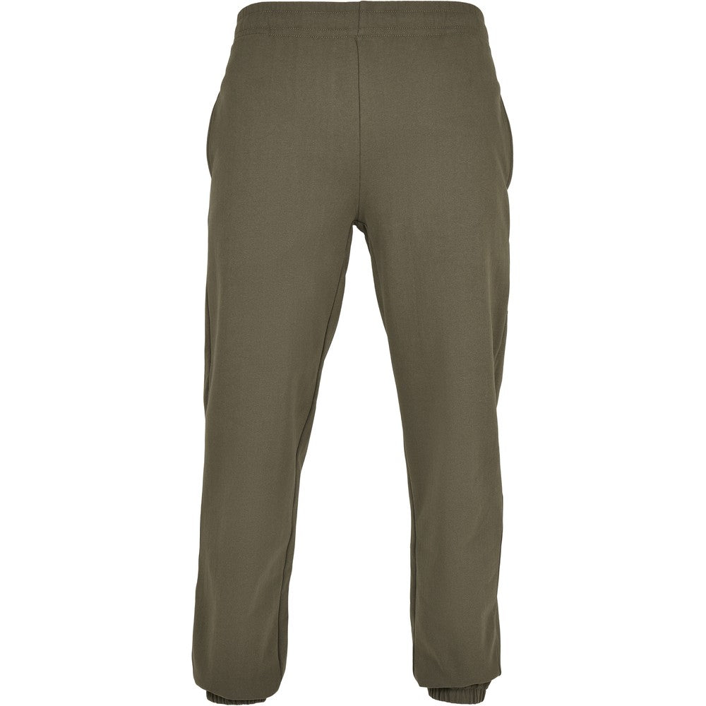 Olive - Front - Build Your Brand Unisex Adult Basic Jogging Bottoms