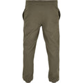 Olive - Back - Build Your Brand Unisex Adult Basic Jogging Bottoms