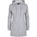 Heather Grey - Front - Build Your Brand Womens-Ladies Sweat Parka