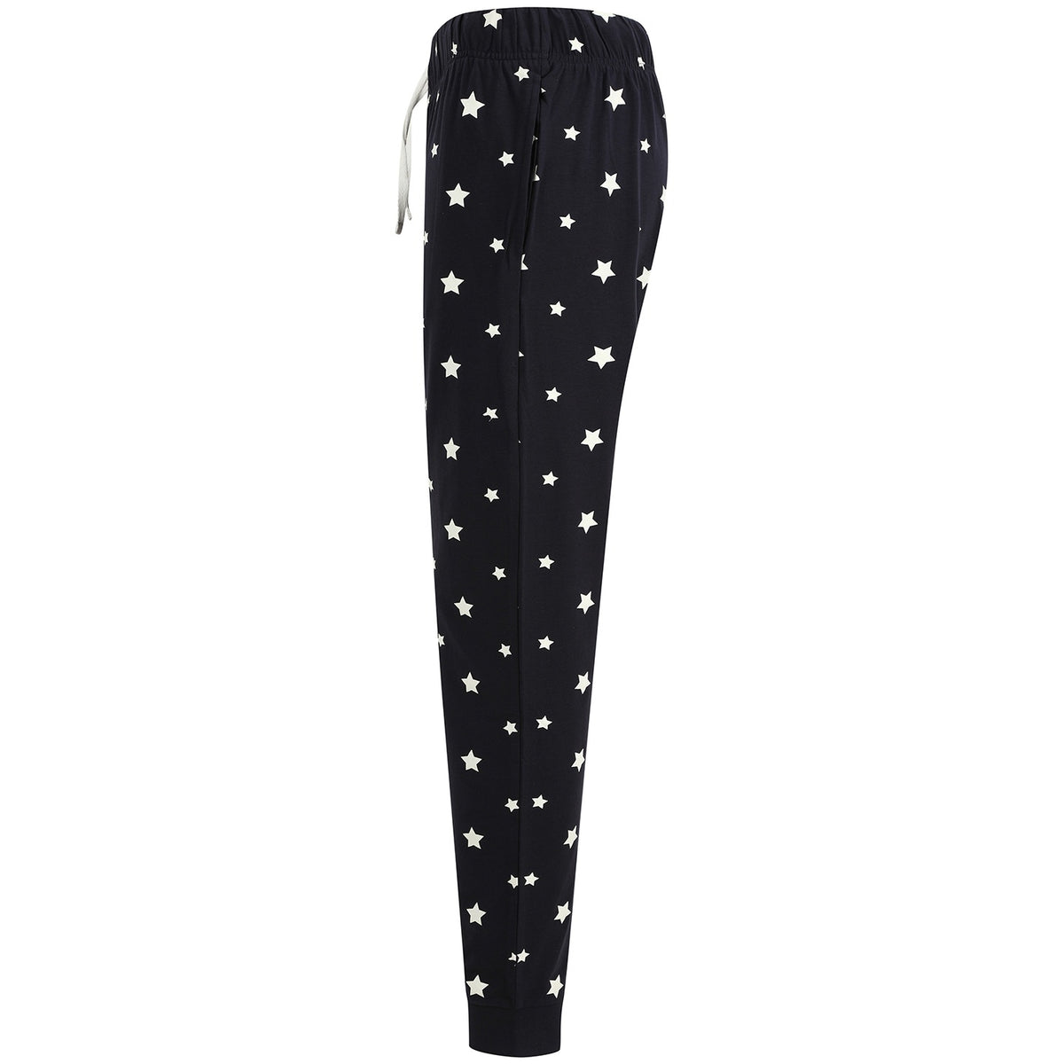 Navy-White - Lifestyle - Skinni Fit Womens-Ladies Cuffed Lounge Pants
