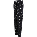 Navy-White - Pack Shot - Skinni Fit Womens-Ladies Cuffed Lounge Pants