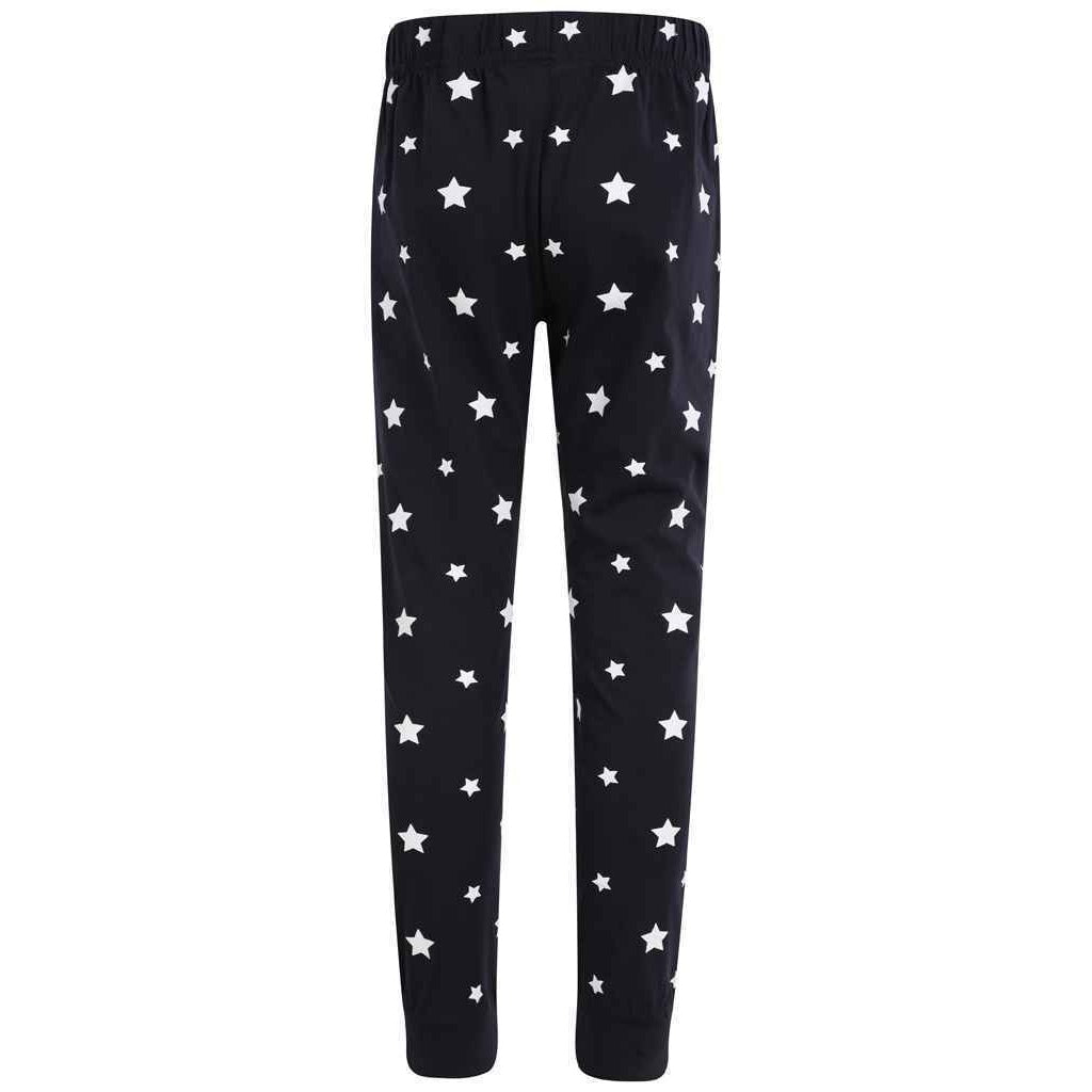 Navy-White - Side - SF Minni Childrens-Kids Lounge Pants