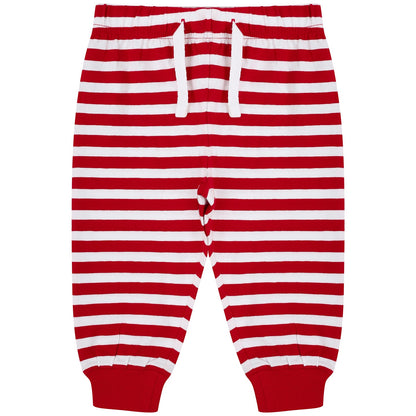 Red-White - Front - Larkwood Childrens-Kids Lounge Pants