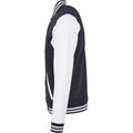 Navy-White - Side - Build Your Brand Mens Basic College Jacket