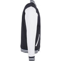Navy-White - Lifestyle - Build Your Brand Mens Basic College Jacket