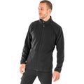 Black - Side - Result Genuine Recycled Mens Microfleece Jacket