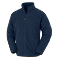 Navy - Front - Result Genuine Recycled Mens Microfleece Jacket