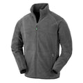Grey - Front - Result Genuine Recycled Mens Microfleece Jacket