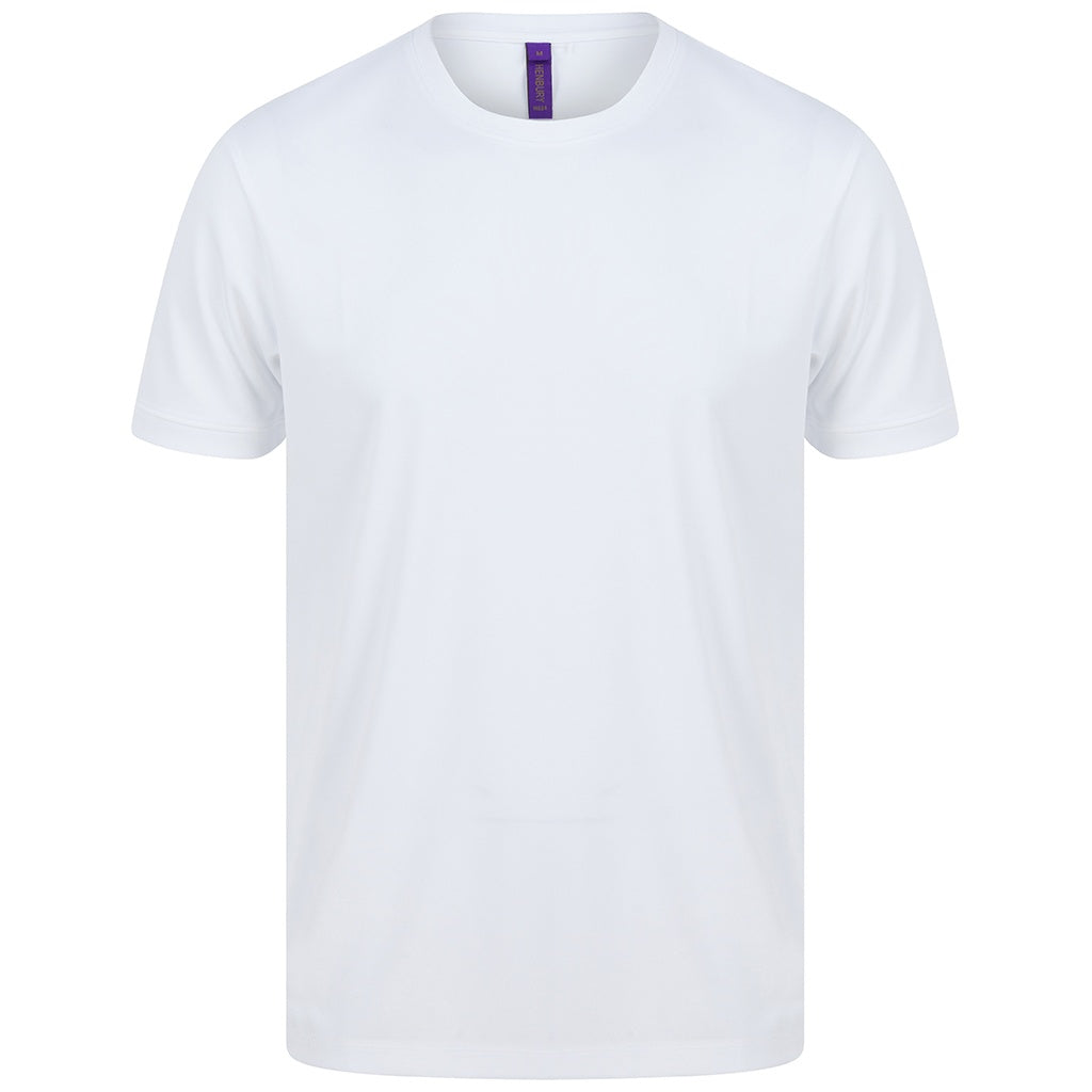 White - Front - Henbury Mens HiCool Performance T-Shirt