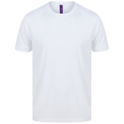 White - Front - Henbury Mens HiCool Performance T-Shirt