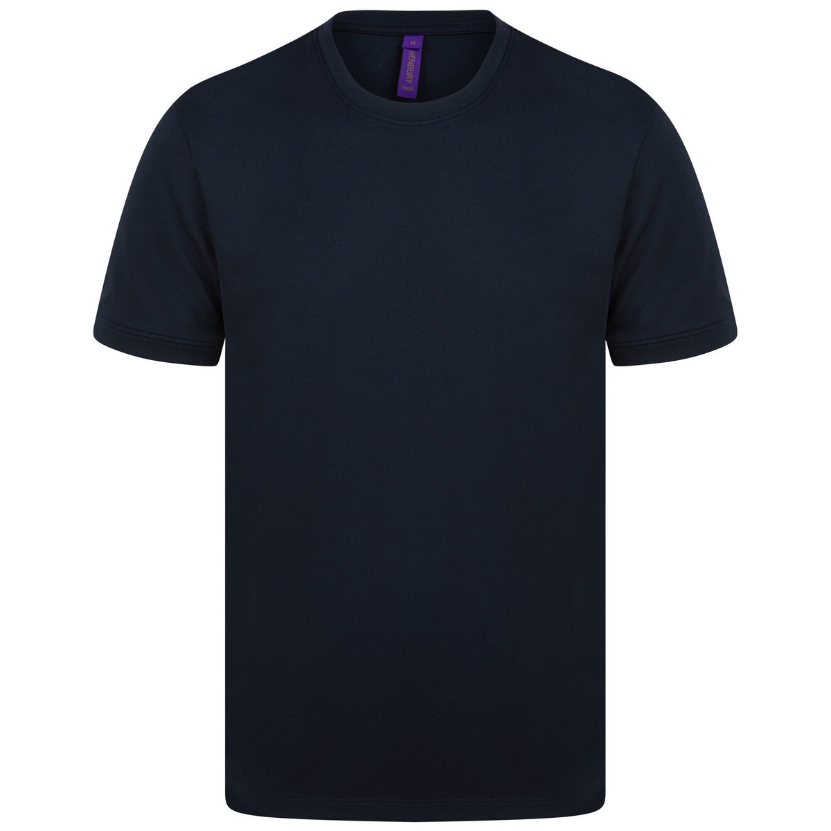 Navy - Front - Henbury Mens HiCool Performance T-Shirt