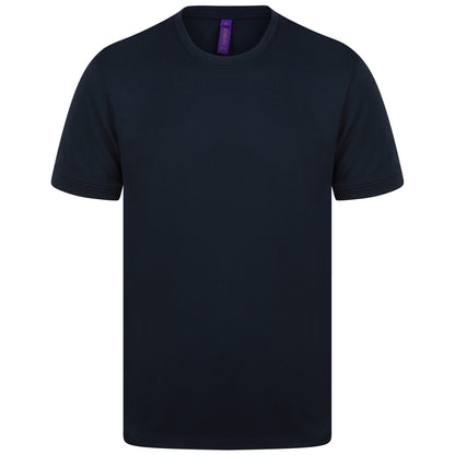 Navy - Front - Henbury Mens HiCool Performance T-Shirt