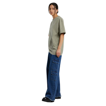 Pale Olive - Lifestyle - Build Your Brand Womens-Ladies Boyfriend Oversized T-Shirt