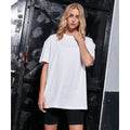 White - Back - Build Your Brand Womens-Ladies Boyfriend Oversized T-Shirt