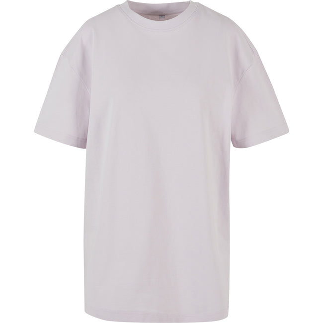 Soft Lilac - Front - Build Your Brand Womens-Ladies Boyfriend Oversized T-Shirt