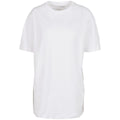 White - Front - Build Your Brand Womens-Ladies Boyfriend Oversized T-Shirt