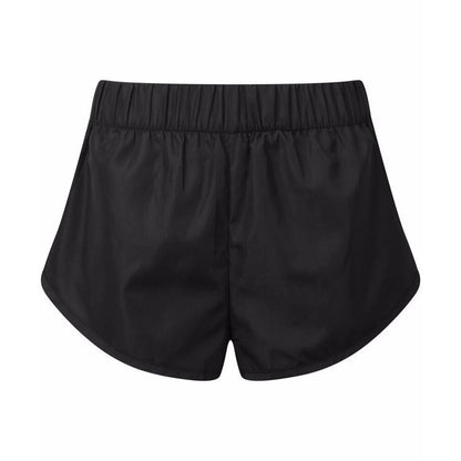 Black - Front - TriDri Womens-Ladies Anti-Chafe Running Shorts