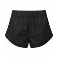 Black - Front - TriDri Womens-Ladies Anti-Chafe Running Shorts