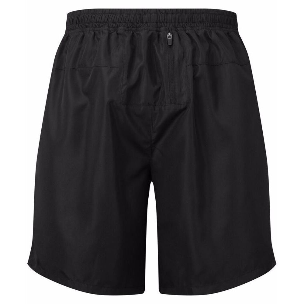 Black - Close up - TriDri Mens Running Shorts