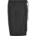 Black - Close up - Build Your Brand Mens Recycled Swim Shorts