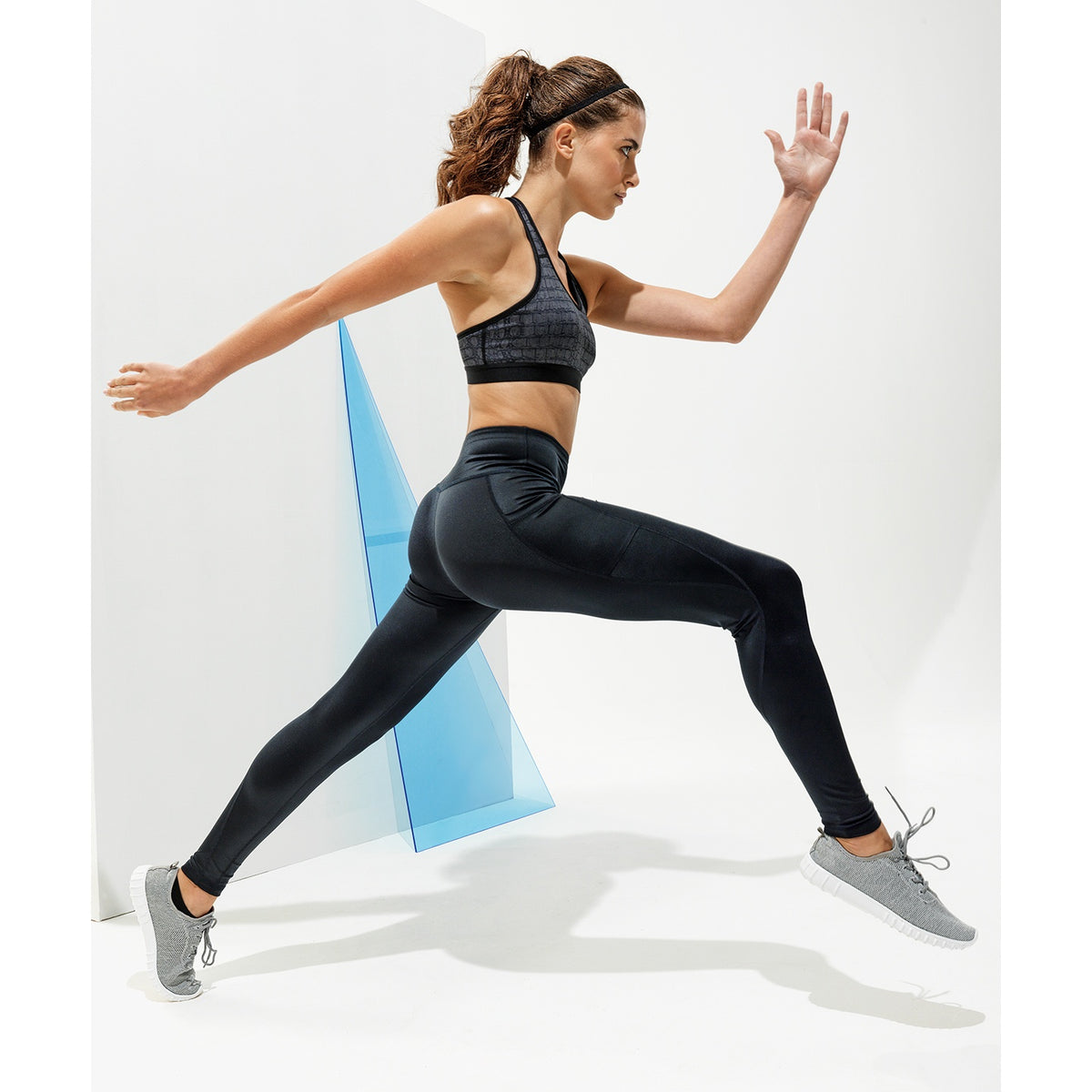 Black - Lifestyle - TriDri Womens-Ladies High Shine Leggings