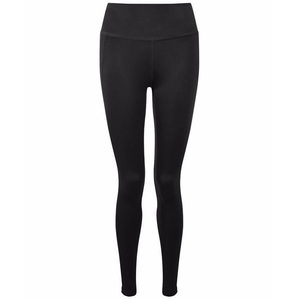 Black - Front - TriDri Womens-Ladies High Shine Leggings