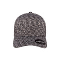 Black Melange - Pack Shot - Flexfit Unisex Adult Delta Unipanel Cap