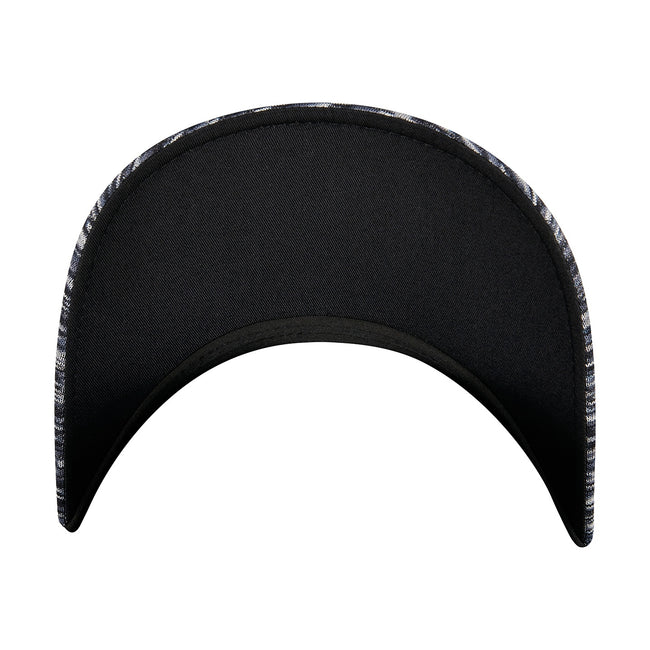 Black Melange - Close up - Flexfit Unisex Adult Delta Unipanel Cap