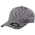 Navy Melange - Front - Flexfit Unisex Adult Delta Unipanel Cap