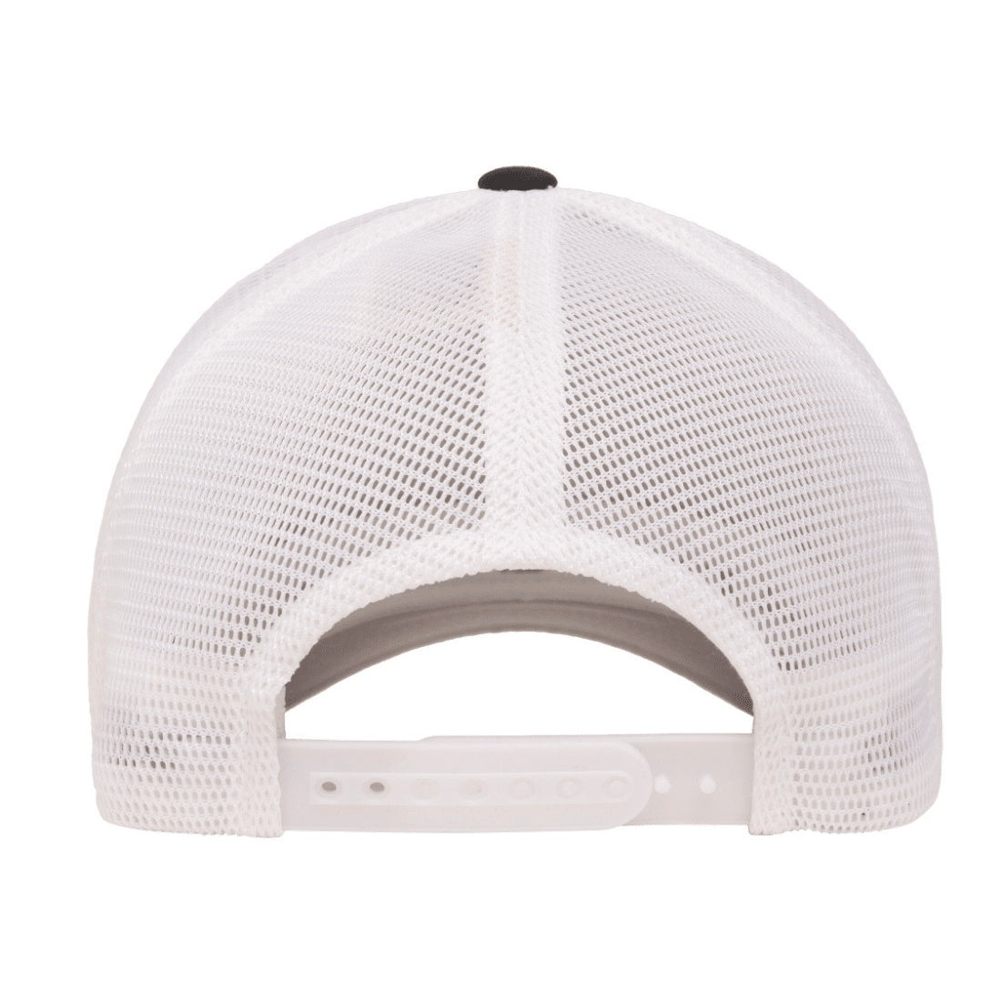 Black-White - Back - Flexfit Unisex Adult 110 Mesh Two Tone Cap