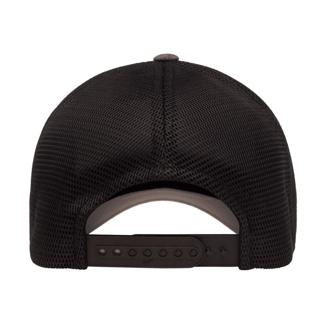Charcoal-Black Melange - Back - Flexfit Unisex Adult 110 Mesh Two Tone Cap