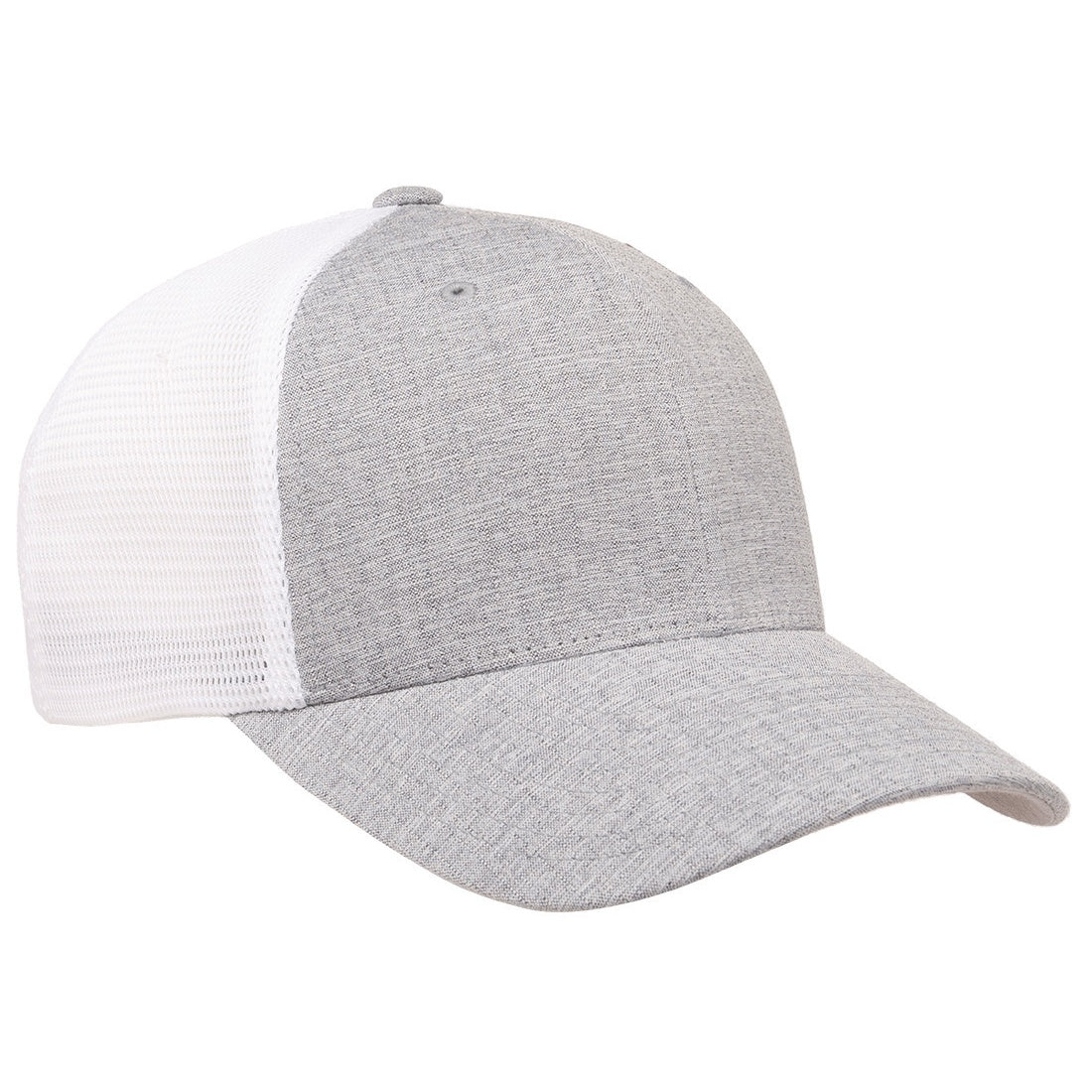 Silver-White Melange - Lifestyle - Flexfit Unisex Adult 110 Mesh Two Tone Cap