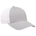 Silver-White Melange - Lifestyle - Flexfit Unisex Adult 110 Mesh Two Tone Cap